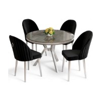 Set mobilă pentru bucătărie Hanah Home Mos Anthracite Chrome Black imaginea #2 — magazin online Desire.md