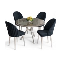 Set mobilă pentru bucătărie Hanah Home Mos Anthracite Chrome imaginea #2 — magazin online Desire.md