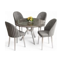 Set mobilă pentru bucătărie Hanah Home Mos Anthracite Chrome Grey imaginea #2 — magazin online Desire.md
