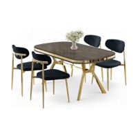 Set mobilă pentru bucătărie Hanah Home Olya Anthracite Gold imaginea #2 — magazin online Desire.md
