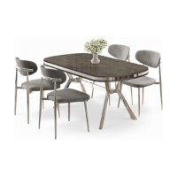 Set mobilă pentru bucătărie Hanah Home Olya Anthracite Chrome Grey imaginea #2 — magazin online Desire.md