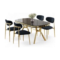 Set mobilă pentru bucătărie Hanah Home Olya Black Marble Gold Anthracite imaginea #2 — magazin online Desire.md