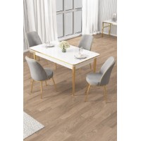 Set mobilă pentru bucătărie Hanah Home Rewa White Gold Grey