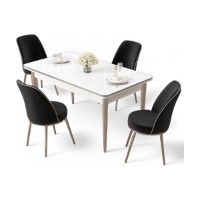 Set mobilă pentru bucătărie Hanah Home Rewa White Chrome Black imaginea #2 — magazin online Desire.md
