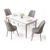 Set mobilă pentru bucătărie Hanah Home Rewa White Chrome Grey imaginea #2 — magazin online Desire.md