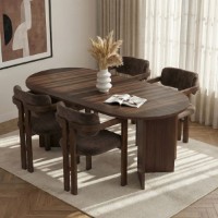 Set mobilă pentru bucătărie Hanah Home Meridia 4 Milano Walnut Dark Walnut Brown