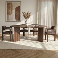 Set mobilă pentru bucătărie Hanah Home Meridia 4 Milano Walnut Dark Walnut Brown imaginea #2 — magazin online Desire.md