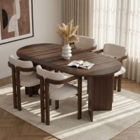 Set mobilă pentru bucătărie Hanah Home Meridia 4 Milano Walnut Dark Walnut White