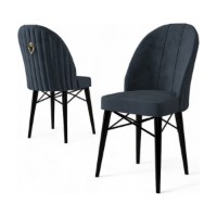 Set scaune Hanah Home Ritim Anthracite Black imaginea #3 — magazin online Desire.md