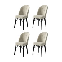 Set scaune Hanah Home Ritim Cream Black