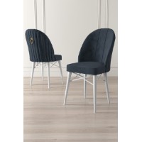 Set scaune Hanah Home Ritim Anthracite White imaginea #2 — magazin online Desire.md