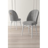 Set scaune Hanah Home Ritim Grey White imaginea #2 — magazin online Desire.md