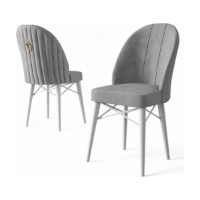Set scaune Hanah Home Ritim Grey White imaginea #3 — magazin online Desire.md