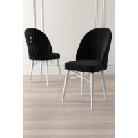Set scaune Hanah Home Ritim Black White imaginea #2 — magazin online Desire.md