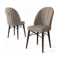 Set scaune Hanah Home Ritim Cappuccino Brown imaginea #3 — magazin online Desire.md