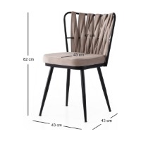 Set scaune Hanah Home Kusakli 222 V4 imaginea #4 — magazin online Desire.md