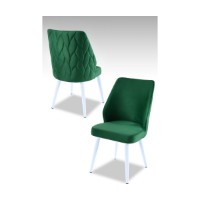 Set scaune Hanah Home Pufi Green White
