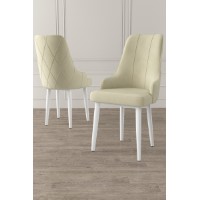 Set scaune Hanah Home Trex Cream White