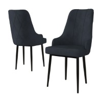 Set scaune Hanah Home Trex Anthracite Black imaginea #2 — magazin online Desire.md