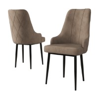 Set scaune Hanah Home Trex Cappuccino Black imaginea #2 — magazin online Desire.md
