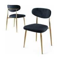 Set scaune Hanah Home Vina Anthracite Gold imaginea #2 — magazin online Desire.md