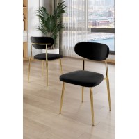 Set scaune Hanah Home Vina Black Gold