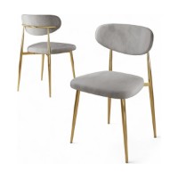 Set scaune Hanah Home Vina Grey Gold imaginea #2 — magazin online Desire.md