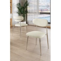 Set scaune Hanah Home Vina Cream Chrome