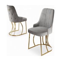Set scaune Hanah Home Puva Grey Gold imaginea #2 — magazin online Desire.md