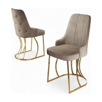Set scaune Hanah Home Puva Cappuccino Gold imaginea #2 — magazin online Desire.md