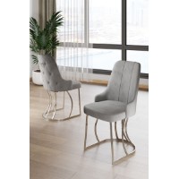 Set scaune Hanah Home Puva Grey Chrome