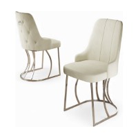 Set scaune Hanah Home Puva Cream Chrome imaginea #2 — magazin online Desire.md