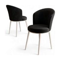 Set scaune Hanah Home Risa Black White imaginea #2 — magazin online Desire.md