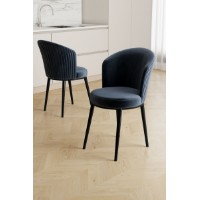 Set scaune Hanah Home Risa Anthracite Black