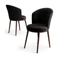 Set scaune Hanah Home Risa Black Brown imaginea #2 — magazin online Desire.md