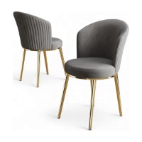 Set scaune Hanah Home Risa Grey Gold imaginea #2 — magazin online Desire.md