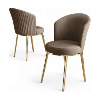 Set scaune Hanah Home Risa Cappuccino Gold imaginea #2 — magazin online Desire.md