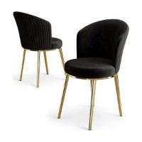 Set scaune Hanah Home Risa Black Gold imaginea #2 — magazin online Desire.md