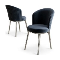 Set scaune Hanah Home Risa Anthracite Chrome imaginea #2 — magazin online Desire.md
