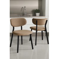 Set scaune Hanah Home Toldy Cappuccino Black
