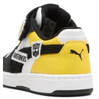 Ghete pentru copii Puma Rebound V6 Transformers Ac+ Puma White/Black/Bright Mango Yellow, s.21 imaginea #2 — magazin online Desire.md