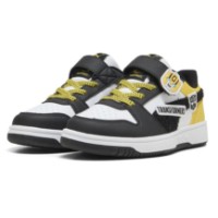 Ghete pentru copii Puma Rebound V6 Transformers Ac+ Puma White/Black/Bright Mango Yellow, s.27 imaginea #1 — magazin online Desire.md