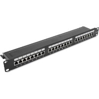 Panou de patch Lanitron 19'' FTP 24xRJ45 cat.5e Black