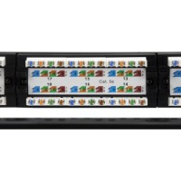 Panou de patch Lanitron 19" UTP cat.5e 24xRJ45 Support Black imaginea #2 — magazin online Desire.md