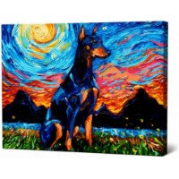 Tablou pe numere Art Gallery Premium Doberman 40x50cm (GX42669)