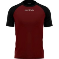 Tricou pentru copii Givova Capo Burgundy/Black, s.3XS (MAC03-0810) imaginea #1 — magazin online Desire.md