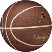 Мяч баскетбольный Nike Jordan Diamond Outdoor 8P Deflated Amber Court/Black/Metallic Gold, s.7 фото №2 — интернет-магазин Desire.md