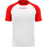 Детская футболка Givova Capo White/Red, s.3XS