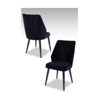 Set scaune Hanah Home Pufi Black