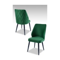 Set scaune Hanah Home Pufi Green Black